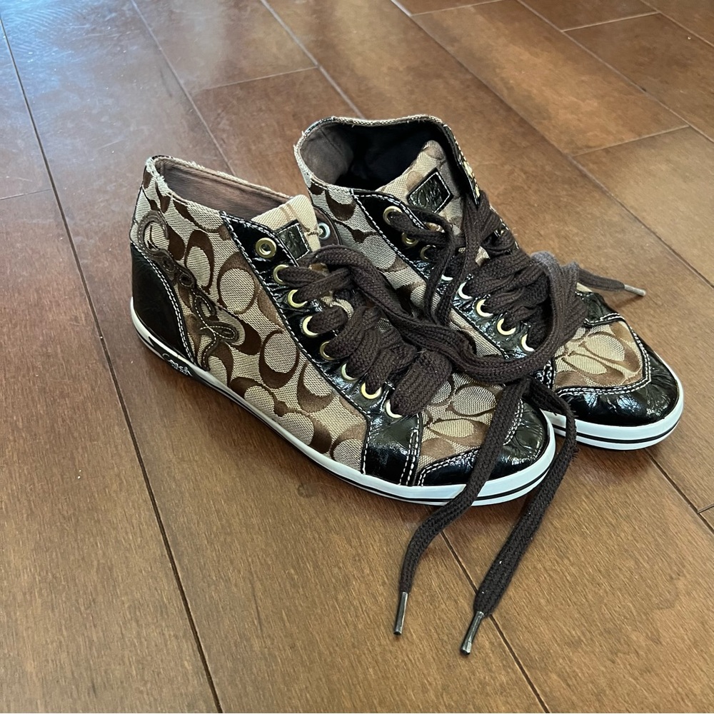 COPY - Coach Designer Shoes Luxury Pre-Owned Coach Mid Top